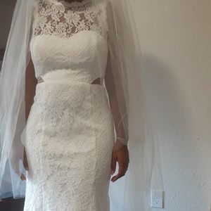 DB Studio lace wedding grown